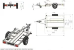 Remorque moto 1 rail unitraler sans plancher – Image 3