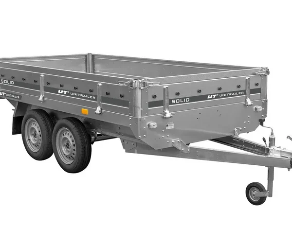 Remorque 2 essieux 304×153 UNITRAILER SOLID 300/2 PTAC 750 kg