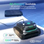 WYBOT S2 Robot nettoyeur de piscine à énergie solaire avec auto-recharge – Image 4