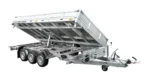 REMORQUE BENNE HYDRAULIQUE 3 ESSIEUX 400×200 UNITRAILER TASKER 400/3C 3500 KG – Image 3