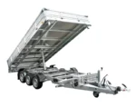 REMORQUE BENNE HYDRAULIQUE 3 ESSIEUX 400×200 UNITRAILER TASKER 400/3C 3500 KG – Image 5
