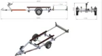 Remorque porte bateau UNITRAILER JET ALU PTAC 750 kg – Image 8