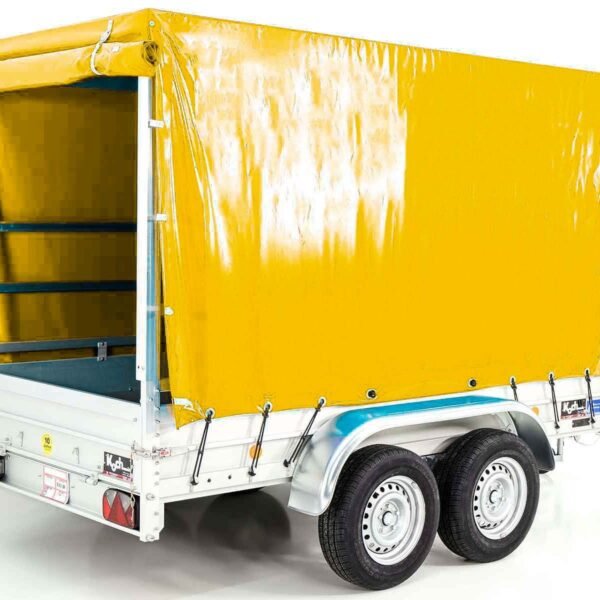 Remorque type 7.26 | 150 x 300 cm | 2600 kg | avec bâche | Jaune
