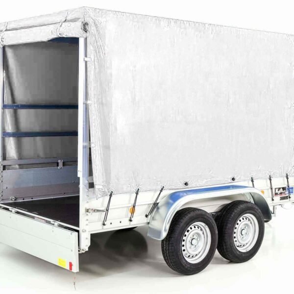 Remorque 2600 kg | 150 x 300 cm | avec bâche blanche | Type 7.26