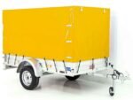 Remorque | Dimensions 125 x 250 cm | 750 kg | avec bâche jaune | Véhicule neuf – Image 5