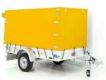 Remorque | Dimensions 125 x 250 cm | 750 kg | avec bâche jaune | Véhicule neuf – Image 6