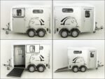 Cheval | Plateforme de chargement | Remorque blanche pour chevaux (Réf. GA-5549-25) – Image 5