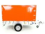 Remorque | 125 x 250 cm | 750 kg | avec bâche | Orange – Image 4