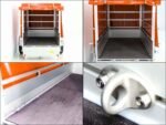 Remorque | 125 x 250 cm | 750 kg | avec bâche | Orange – Image 8