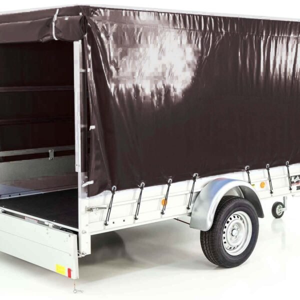Remorque 1300 kg | 150 x 300 cm | avec bâche noire | Type 7.13