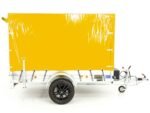 Remorque 1300 kg | 125 x 250 cm | Bâche haute 160 cm Jaune | Type 4.13 – Image 3