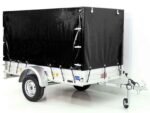 Remorque 750 kg | 125 x 250 cm | avec bâche noire