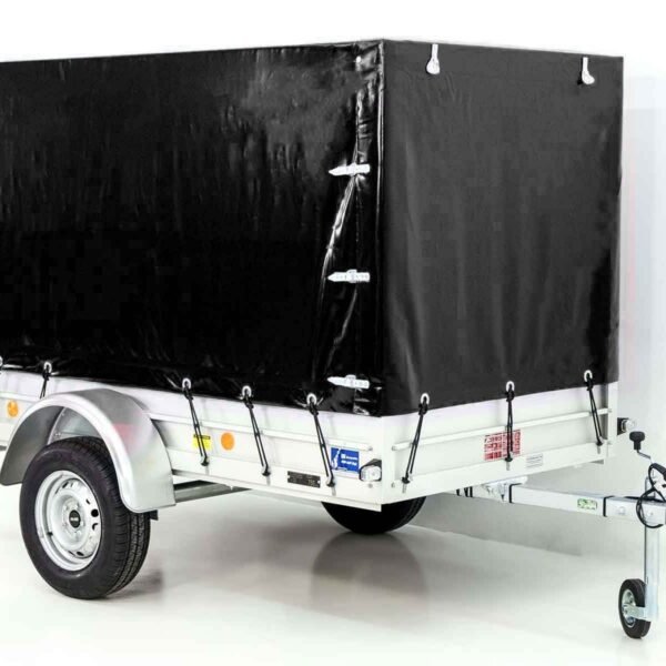 Remorque 750 kg | 125 x 250 cm | avec bâche noire