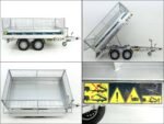 Benne basculante triaxiale Debon 180×306 2,6 t – pompe électrique – ridelles grillagées, véhicule neuf – Image 5
