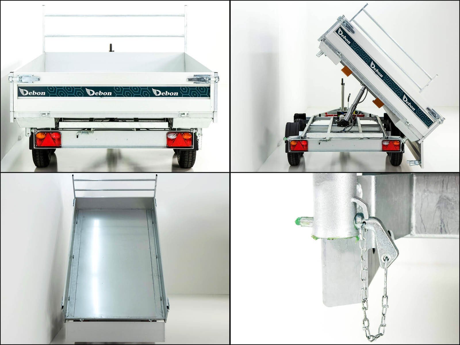 4-seiten-15.jpg Benne basculante triaxiale Debon 180×306 2,6 t – pompe électrique – rampes – supports, véhicule neuf – Image 1