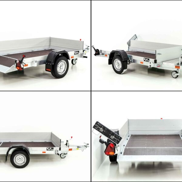 Remorque porte-voitures Vezeko | Surface utile : 127 x 246 cm | Charge utile : 750 kg