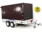 Remorque 2600 kg | 150 x 350 cm | avec bâche noire | Type 8.26