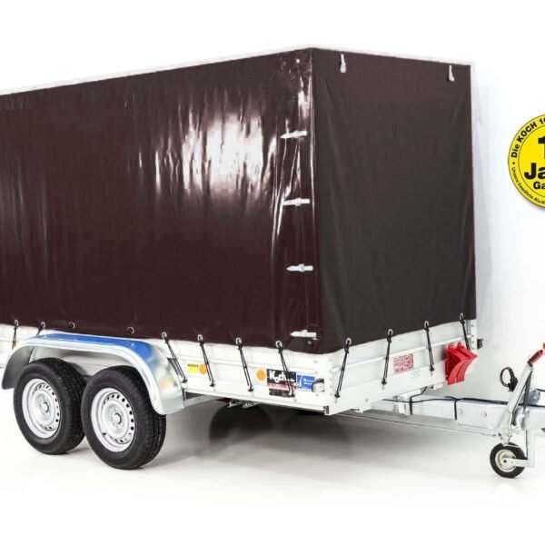 Remorque 2600 kg | 150 x 350 cm | avec bâche noire | Type 8.26