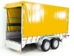 Remorque type 8.26 | 150 x 350 cm | 2600 kg | avec bâche | Jaune – Image 10