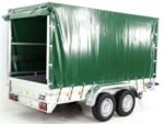 Remorque porte-voitures | Surface utile 150 x 350 cm | Charge utile 2600 kg | Bâche verte | Type 8.26 – Image 6