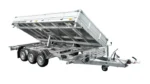 REMORQUE BENNE HYDRAULIQUE 3 ESSIEUX 400×200 UNITRAILER TASKER 400/3C 3500 KG – Image 3